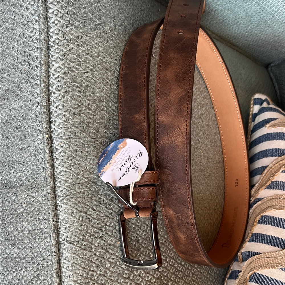 Men's Brown Leather Belt